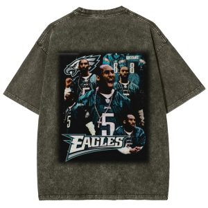 Men's The Unseen Basketball Player Silhouette Vintage Acid Wash Oversized T Shirt