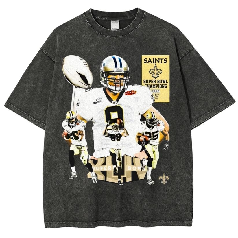 Men's Kylian Mbappe Real Madrid Retro Portrait Vintage Washed Oversized Graphic T-Shirt